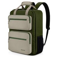 Gonex 35L Travel Backpack, 14 Inch Carry on Casual Laptop Daypacks for Men Women for Work Office College Business Schoolbag Bookbag Khaki