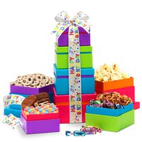 Broadway Basketeers Happy Birthday Wishes Gift Tower