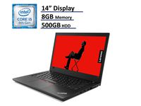 2018 Lenovo ThinkPad T480 Business Laptop - 14" Anti-Glare HD Display, 8th Gen Intel Quad-Core i5-8250U, 500GB HDD, 8GB DDR4, FingerPrint Reader, Webcam, WiFi-AC + BlueTooth, Windows 10 Professional