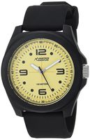 Armitron Adventure Men's AD/1012YLBKBK Luminous Dial Black Silicone Strap Watch