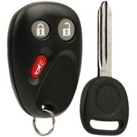 Key Fob Keyless Entry Remote with Ignition Key fits 2003-2006 Chevy Avalanche Equinox Silverado SSR Suburban Tahoe / GMC Sierra Yukon / Hummer H2 / Pontiac Torrent / Saturn Vue (LHJ011)