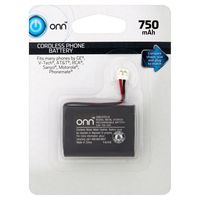 ONN Cordless Phone Battery, 3.6V 750mAh NiMH, OB16TE019