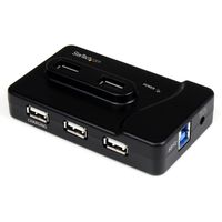 StarTech.com 6 Port USB 3.0 & USB 2.0 Hub with 2A Charging Port - 2x USB 3.0 Hub Ports & 4x USB 2.0 - Combo USB Hub with 20W Power Adapter (ST7320USBC)