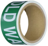 Brady 73872 Pipe Marker, Cold Water, 2" Height (Pack of 25)