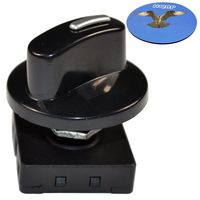 HQRP Rotary Switch 4-Position 3-Speed 120V-250V, 10A Fan Heater Speed Selector + HQRP Coaster