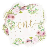 1st Birthday Party Napkins (4.9 in, 50 Pack)