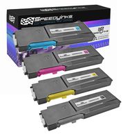 Speedy Inks Compatible Toner Cartridge Replacement for Xerox Phaser/WorkCentre 6600 (1 Black, 1 Cyan, 1 Magenta, 1 Yellow, 4-Pack)