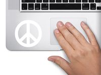 Peace Symbol Decal Funny Laptop Skin Macbook Trackpad Keypad Sticker Window