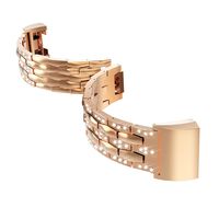 Kendd Band Compatible Fitbit Charge 2 - Synthetic Jewelry Bracelet Adjustable Watch Band Compatible Fitbit Charge 2 Fitness Tracker.Silver,Gold,Rose Gold,Black