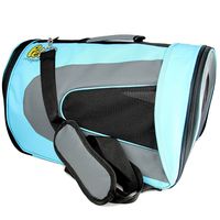 Pet Magasin Soft-Sided Pet Travel Carrier (Airline Approved) for Cats, Small Dogs, Puppies and Other Pets by (Large, Blue)
