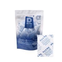 Dry & Dry 10 Gram [40 Packets] Premium Silica Gel Pure & Safe Silica Gel Packets Desiccant Dehumidifier - Rechargeable Fabric Silica Packets for Moisture Absorber Silica Gel Packs