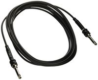 George L's 155 Guage Cable with Straight Plugs (Black, 15 Foot)