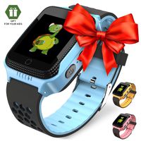 OLTEC 【2019 Update】 Smart Watch for Kids - Smart Watches for Boys Smartwatch GPS Tracker Watch Wrist Android Mobile Camera Cell Phone Best Gift for Girls Children boy Pink Blue Yellow