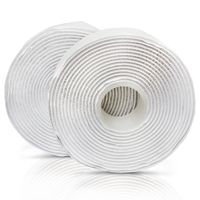 XFasten Adhesive Hook and Loop, White, 1-Inch x 10-Foot Sticky Back Double-Sided Hook Loop Tape for Textile, Tools, Gardening Beds, Mounting Chargers