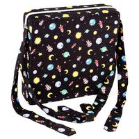 Toddler Booster Seat, Portable Dismountable Booster Seat Dining Toddler with Washable Thick Chair Booster Cushion Cloth & Straps for Dining