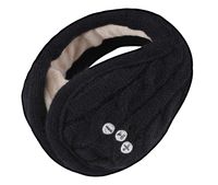 Ear Muffs, ASIILOVI Bluetooth 5.0 Kints Wireless Hands-Free Ear Warmers Headphones Earmuffs with HD Stereo Speakers and Mic-Unisex (Black)