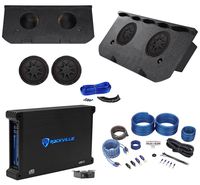 EXT 12" Kicker Subs+Amp+Box+Wires for 02-13 Chevy Avalanche, Cadillac Escalade