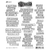 Ranger DYR-37774 Dyan Reaveley's Dylusions Cling Stamp Collections, 8.5 by 7-Inch, Say it How it is