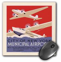 3dRose LLC 8 x 8 x 0.25 Inches Mouse Pad, WPA Transportation Poster (mp_45002_1)