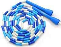 Beaded Jump Rope - Segmented Skipping Rope for Kids - Durable Outdoor Beads
