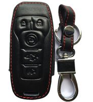 RPKEY Leather Keyless Entry Remote Control Key Fob Cover Case protector For Ford 5 Button 2015 2016 Ford Mustang M3N-A2C31243300