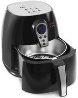 Maxi-Matic EAF-05SS Electric Digital Hot Air Fryer Oil-Less Healthy Cooker, Timer & Temperature Controls, 304 Stainless Steel Basket PFOA/PTFE Free, 1400-Watts, 3.2 Quart