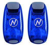 Apace Vision Clip On Strobe LED Safety Light Kit (4 Items), 2 Pack, Blue
