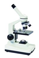 Walter Products 3000F-LED Basic Monocular Compound Microscope, WF10x Eyepiece, 40x-400x Magnification, Brightfield, LED Illumination, Disc Diaphragm, Plain Stage, 110V