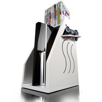GameOn Video Gaming Console Storage - White