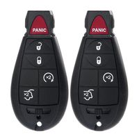 ECCPP Replacement fit for Uncut 433MHz Keyless Entry Remote Car Key Fob for Chrysler Dodge Volkswagen Series M3N5WY783X (Pack of 2)