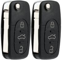 KeylessOption Keyless Entry Remote Control Car Key Fob Replacement for HLO1J0959753F (Pack of 2)