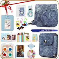 Christmas Gift: LuckyStar 20 in 1 Accessories Bundles for Fujifilm Instax Mini 8 8+ 9 Instant Camera (Jean)