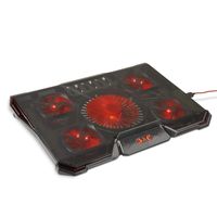 Game Lab Cyclone E-Sport LED Cooling Pad for 15.6-17-Inch Laptops with Five Fans up to 2500 RPM