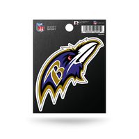 Rico Industries SRT0701 NFL Baltimore Ravens Die Cut Team Logo Short Sport Sticker,Purple,3.5" x 4.5"