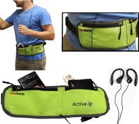 Navitech Green MP3/MP4 Running/Jogging Water Resistant Sports Belt/Waistband Compatible with The Apple 2 GB iPod Shuffle