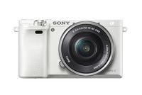Sony Alpha a6000 Mirrorless Digital Camera with 16-50 mm Lens, 24 MP (White)