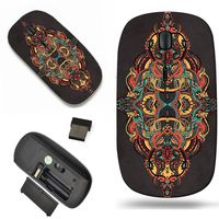 Luxlady Wireless Mouse Travel 2.4G Wireless Mice with USB Receiver, 1000 DPI for notebook, pc, laptop, mac design IMAGE ID: 42235535 Hand drawn greeting card ornament illustration concept Lace pattern