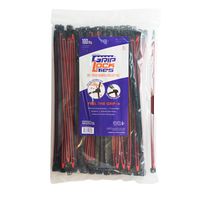 GRIPLOCKTIES, Releasable, Re-Usable, Zip Ties, Industrial Grade, Extra Grip, Rubber Lined, Durable, 12 Inches Long (100, Red)