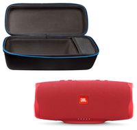 JBL Charge 4 Portable Waterproof Wireless Bluetooth Speaker Bundle with divvi! Charge 4 Protective Hardshell Case - Red