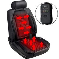 Sojoy Universal 12V Heated Smart Multifunctional Car Seat Heater Heated Cushion Warmer High/Medium/Low Temp Switch, 45 Minute Timer (Black)