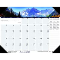 House of Doolittle 2020 Monthly Desk Pad Calendar, Earthscapes Mountains, 22 x 17 Inches, January - December (HOD176-20)