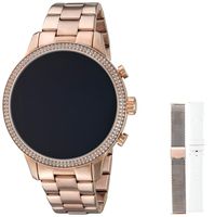 Michael Kors Access Womens Runway Touchscreen Smartwatch Stainless Steel Bracelet Leather Set watch, Rose Gold tone, MKT5060