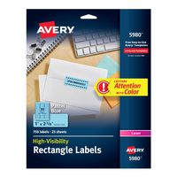 Avery High-Visibility Laser Printable Labels (5980)