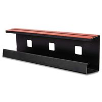 Desk Cable Tray, Cable Organizer, Wire Management, Cord Concealer, Raceway, Channel, Office or Home Use, Black, Double-Sided Tape