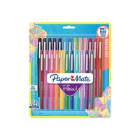 Paper Mate Flair Felt Tip Pens, Medium Point (0.7mm), Assorted Colors, 24 Count