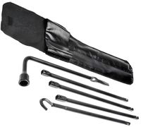 APDTY 138866 Spare Tire Tool Kit Fits Select 2003-2017 Dodge RAM 1500 / RAM 1500 Models (See Description; Includes: 1 Lug Wrench, 3 Extensions Arms, 1 Jack Arm, 1 Tool Kit Sleeve)