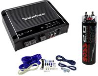 Rockford Fosgate Prime R500X1D 500W RMS Mono Class D Amplifier + Amp Kit + Cap