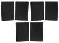 (6) Rockville RockSlim 70B Black 5.25" 70v Commercial Restaurant Wall Speakers