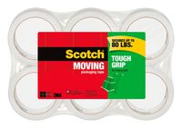 Scotch Tough Grip Moving Packaging Tape, 1.88 in. x 38.2 yd., 6 Roll/sPack (3500S-6)