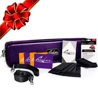 Quiver Time Violet Portable Game Card Carrying Case - Stylish PU Leather Exterior with Double Zipper, Dividers, Wrist Strap & Shoulder Strap - Deck Box Compatible - Plus: 100 Transparent Sleeves